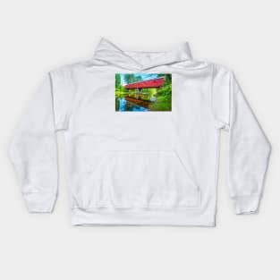 Sawyers Crossing Covered Bridge Kids Hoodie